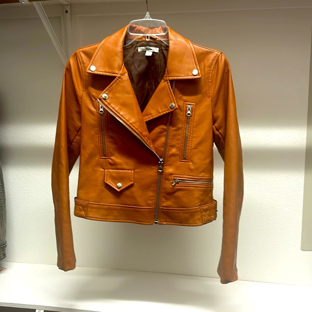 Faux leather jacket